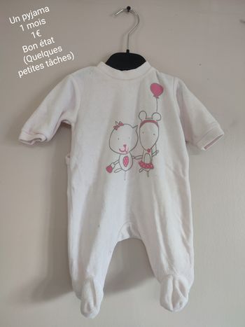 Pyjama 1 mois fille