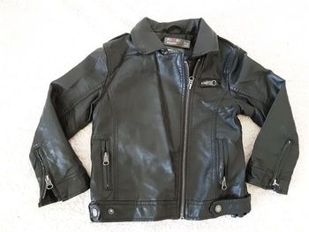 Blouson noir style perfecto Orchestra 6 ans