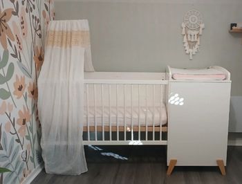 Lit évolutif combiné Joy naturel Sauthon - Neuf