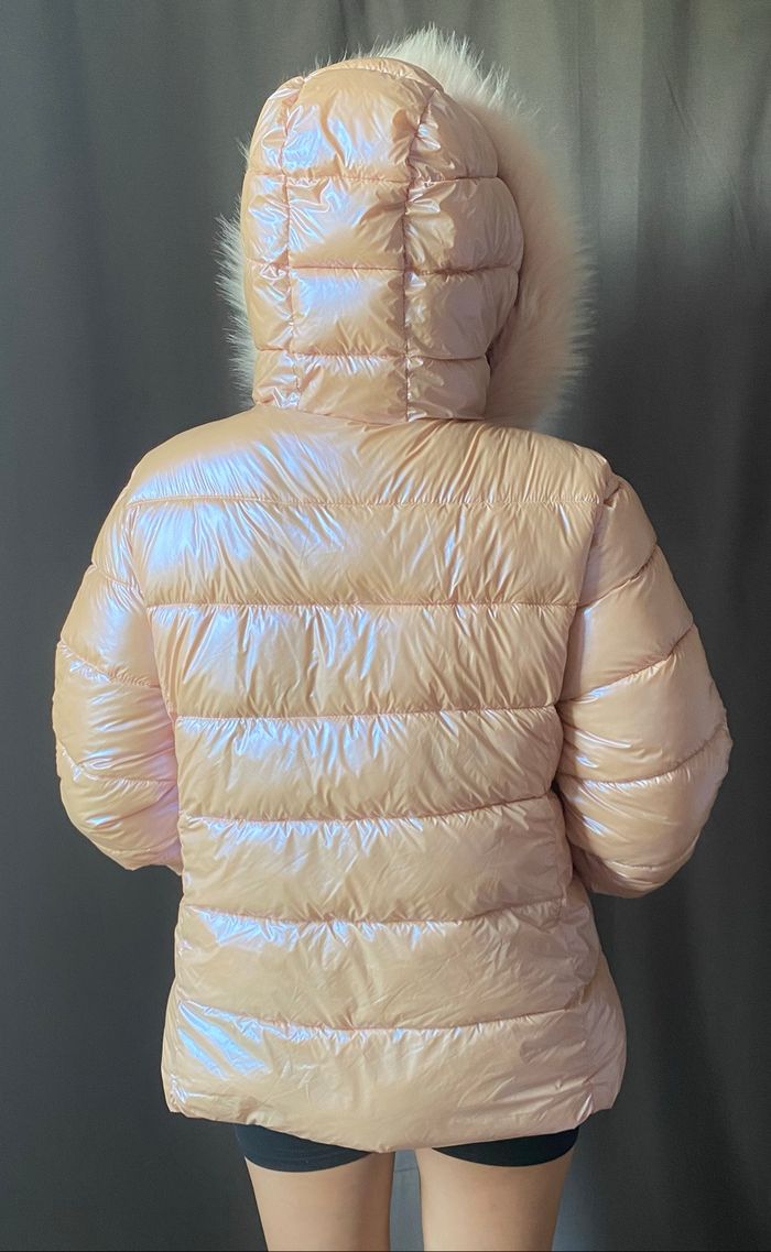 Doudoune matelassés rose claire gold nacré - photo numéro 2