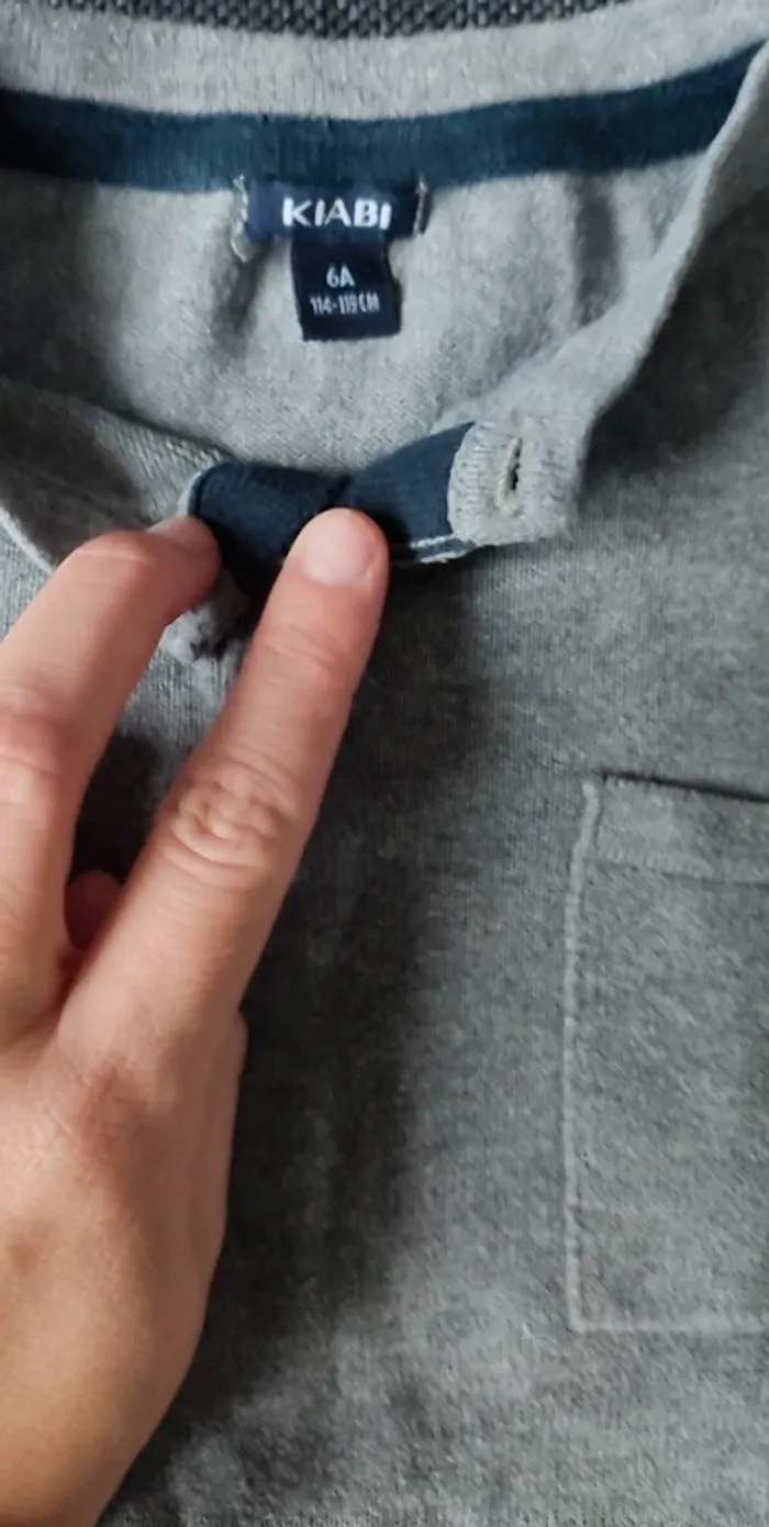 Pull gris garçon - photo numéro 2