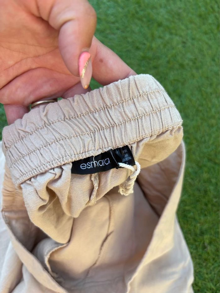 Pantacourt fluide - esmara - taille 38/M - neuf jamais portée - beige - photo numéro 3