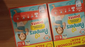 2 cartons de couche pampers premiume protection pants taille 5