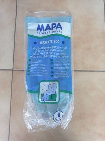 Gants de ménage MAPA Professionnel Jersette 300 - Taille 10 XXL