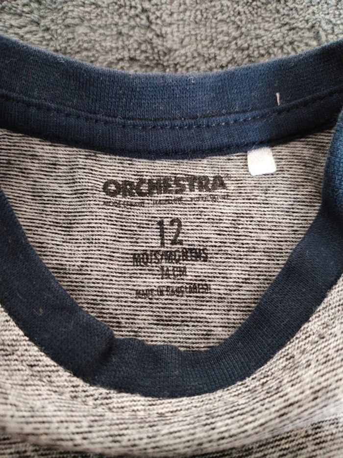 Tee-shirt manches longues 12 mois Orchestra - photo numéro 3