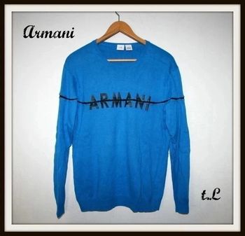 Pull bleu Armani taille L
