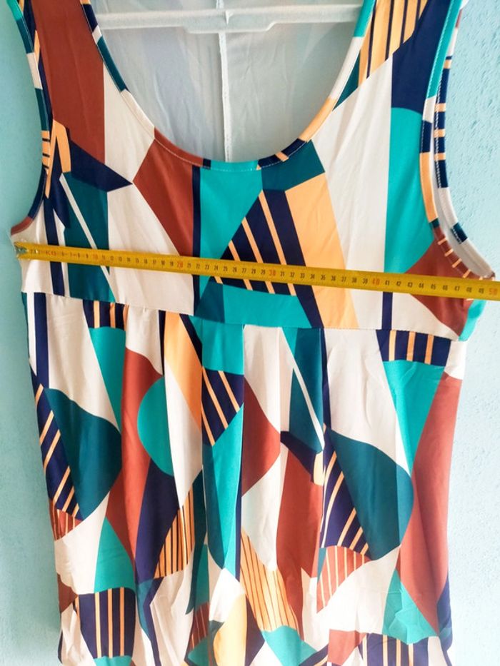 🌞 Robe d'été sans manches multicolore - Taille XXL - Neuve 🌞 - photo numéro 5