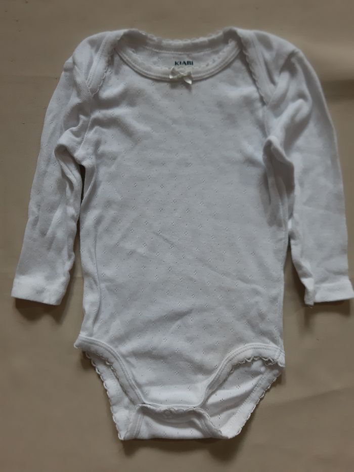 body manches longues blanc fille - Kiabi - 9 mois - photo numéro 2