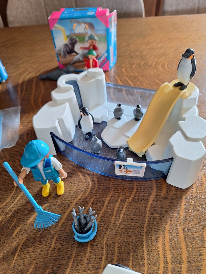 Playmobil lot zoo aquarium dauphin manchots phoque - photo numéro 4