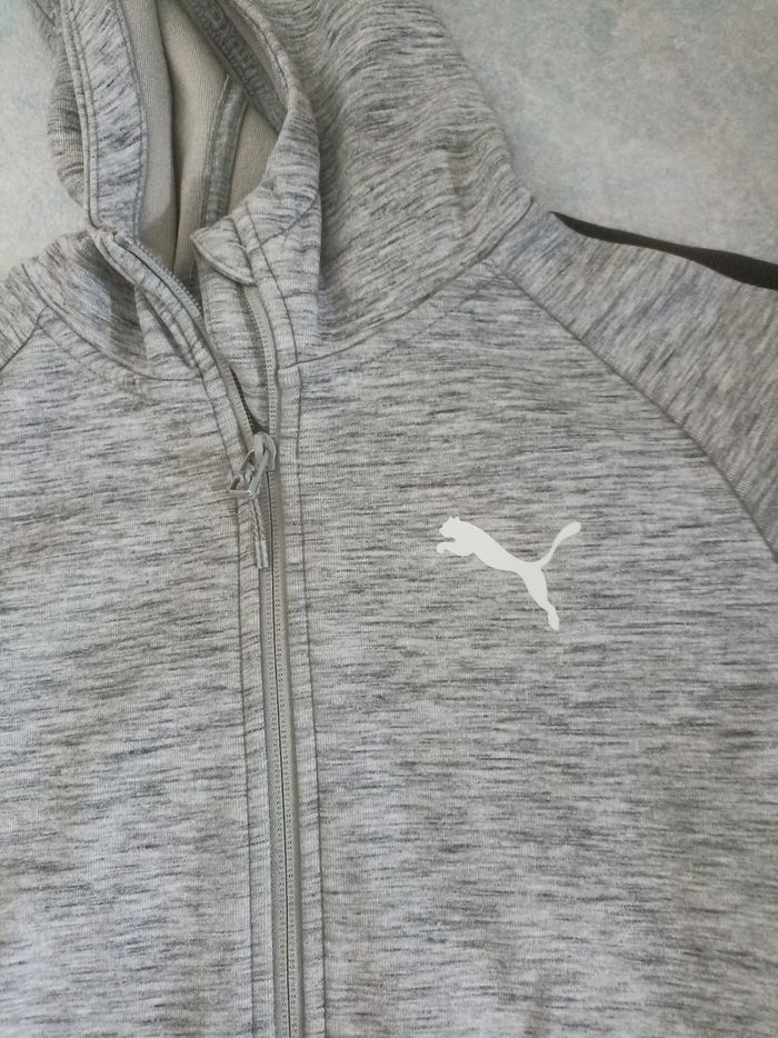 Sweat à capuche zippé puma 11/12 ans - photo numéro 2