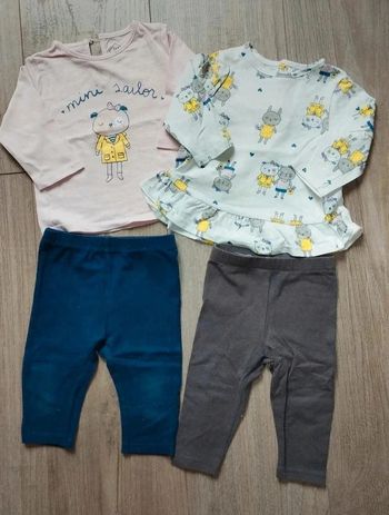 Ensemble 6 mois t-shirt manches longues et legging