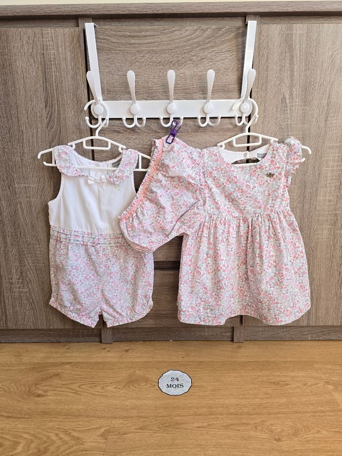Vêtement Bébé Fille - Ensemble Robe + Barboteuse - Sergent Major - 24 mois 86 cm
