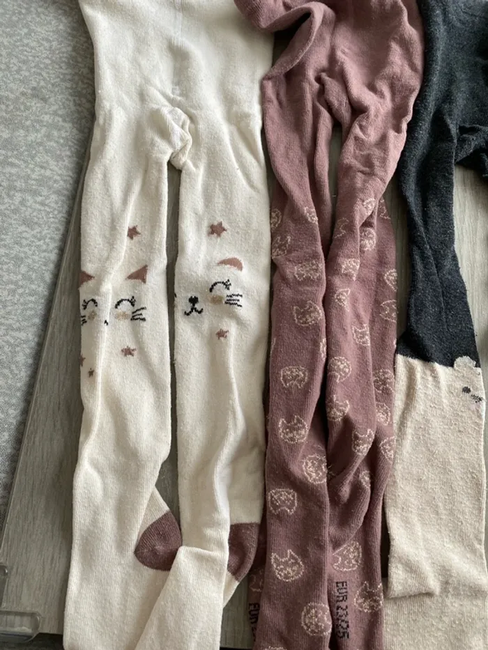 Lot de 4 paires de collants kiabi 23/26 - photo numéro 2