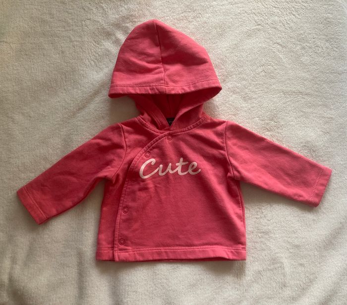gilet molletonné à capuche Cute taille 3 mois