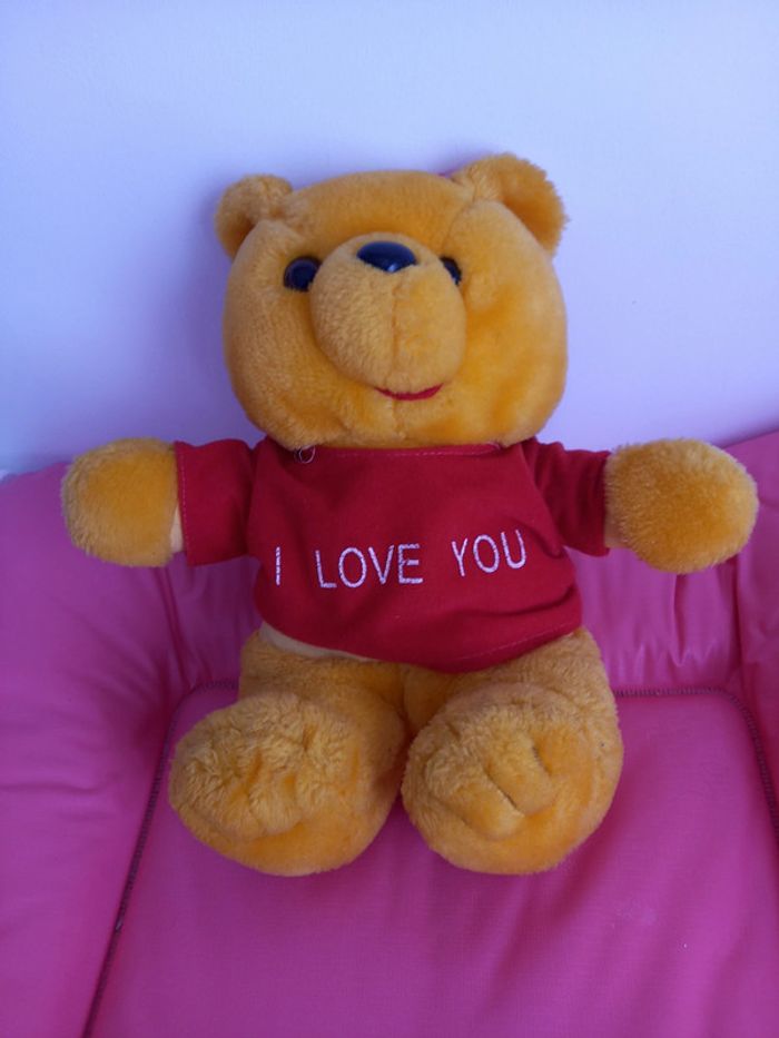Peluche nounours I love You