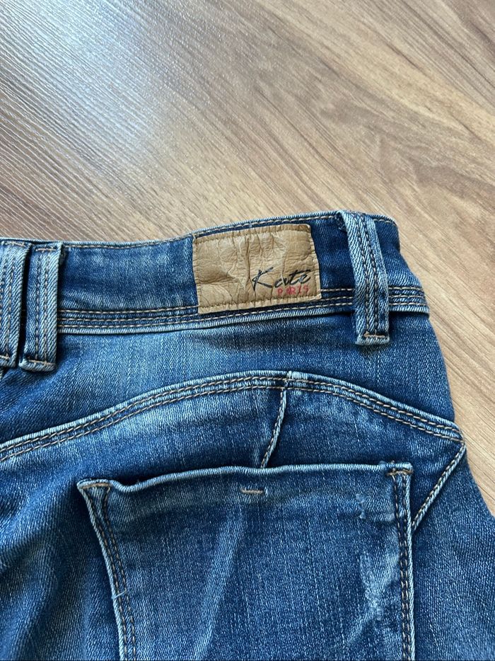 Short en jean bleu foncé Kate Paris Taille M - photo numéro 9