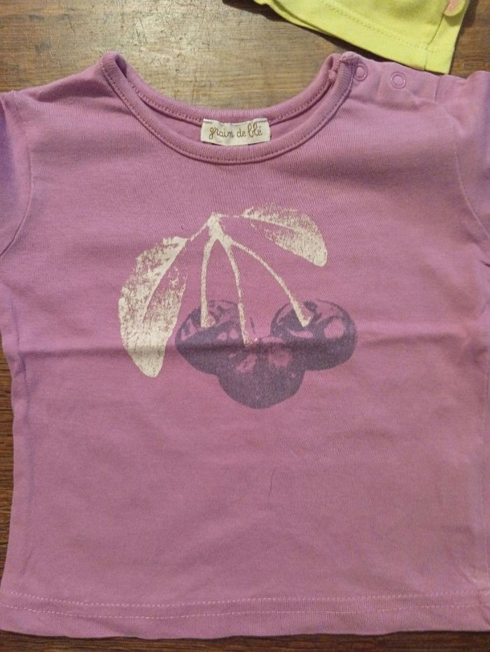 Lot de 3 haut manche longue taille 6 mois - photo numéro 2