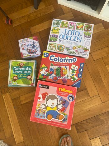 Lot jeux de société 2 ans