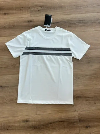 T-shirt homme taille M blanc et gris taille 38/40