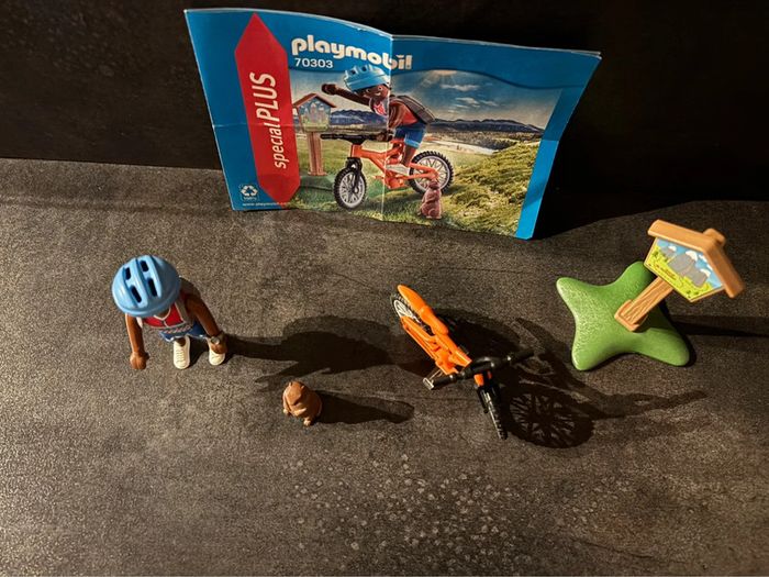 Playmobil 70303 cycliste avec marmotte - photo numéro 4