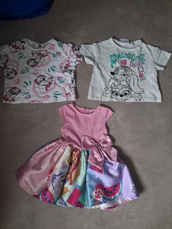 Tee shirts et robe pat patrouille