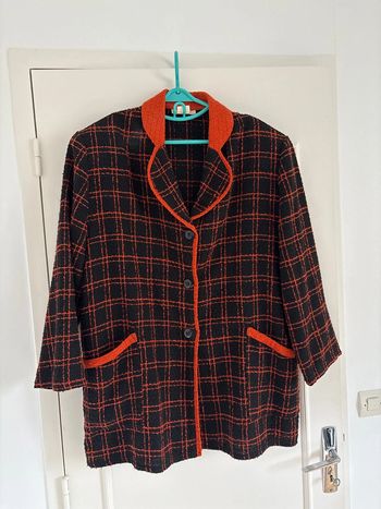 Veste noir et orange XL