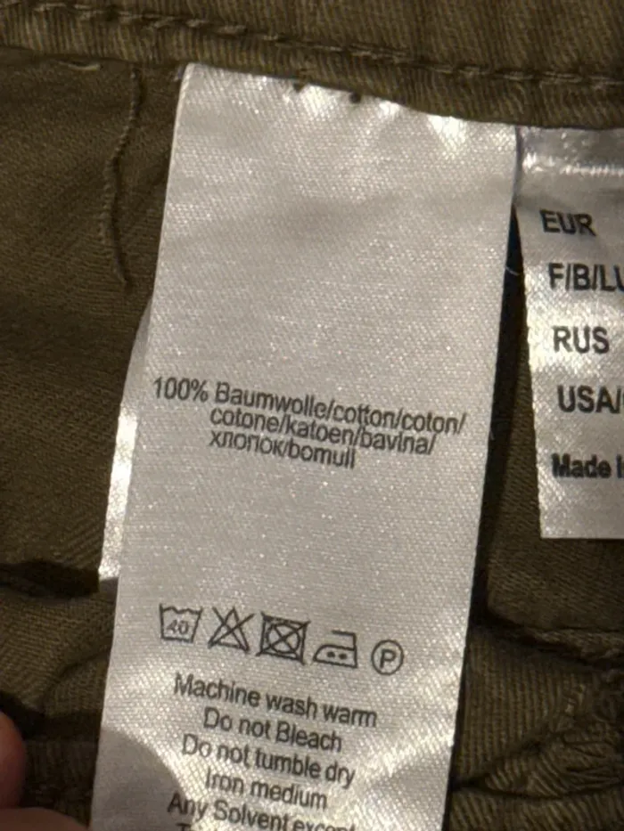 Pantalon taille 58 kaki très souple cordon à la taille - photo numéro 7
