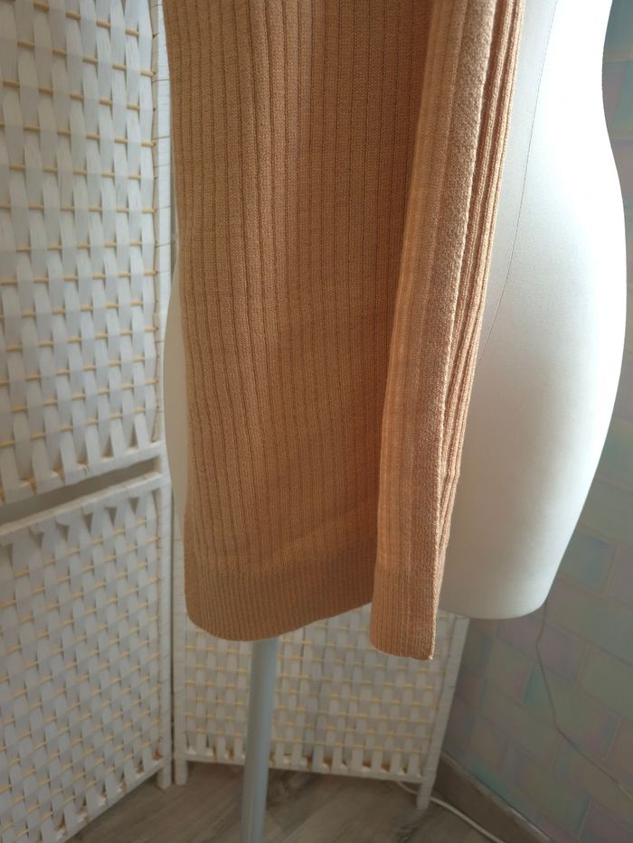 🏷️jolie écharpe ETAM laine & cachemire beige camel femme - photo numéro 5