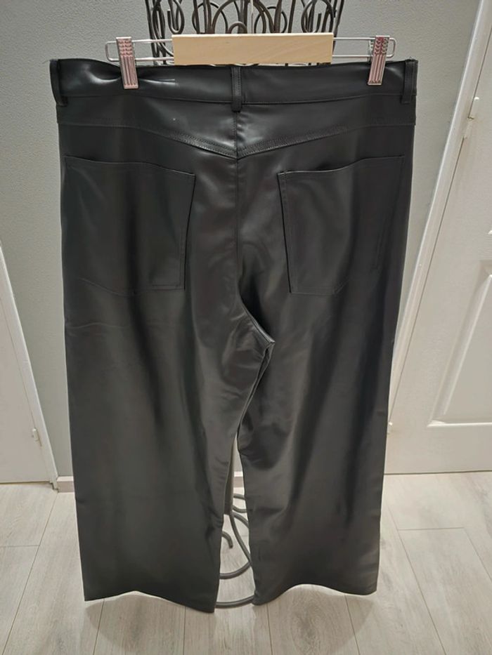 Pantalon large simili Zara - photo numéro 5