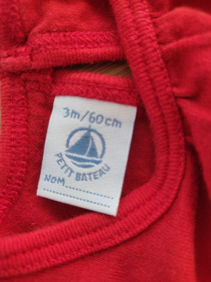 Robe rouge petit bateau - photo numéro 3