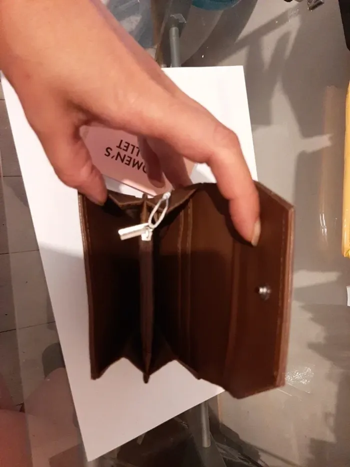 Porte monnaie femme marron neuf - photo numéro 2