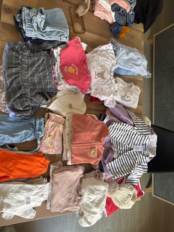 📦 DRESSING COMPLET FILLE 12 MOIS - 40 PIÈCES (Jacadi, Disney, Kiabi...)