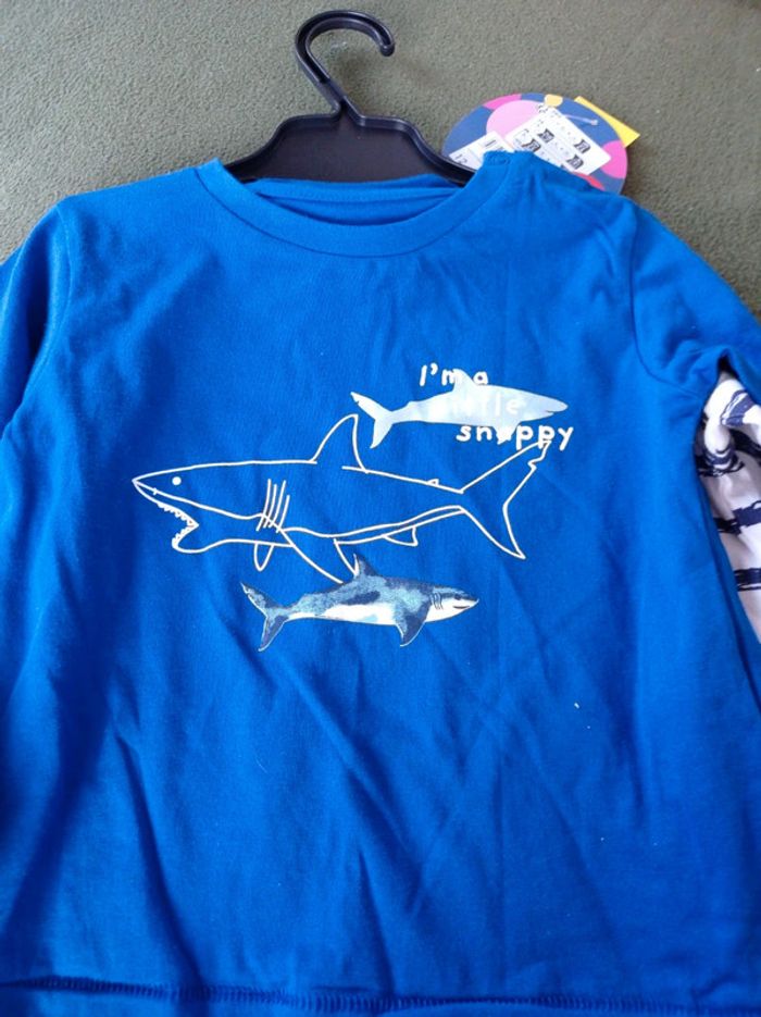 2 tee shirts ml dents de la mer 23 mois