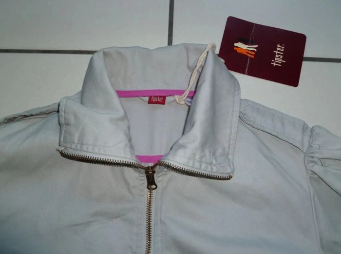 Veste manches 3/4-Paletot gris clair NEUF taille 34 tipster NEUF avec étiquette - photo numéro 2