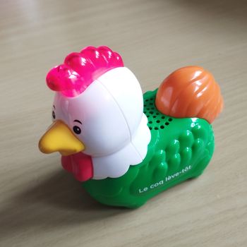 Jouet sonore Rico le coq lève-tôt