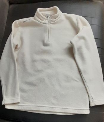 Polaire blanc 10 ans