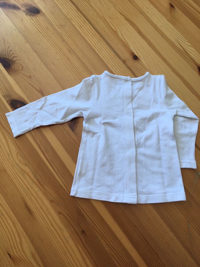 Tee-shirt fin manches longues 6 mois - photo numéro 2