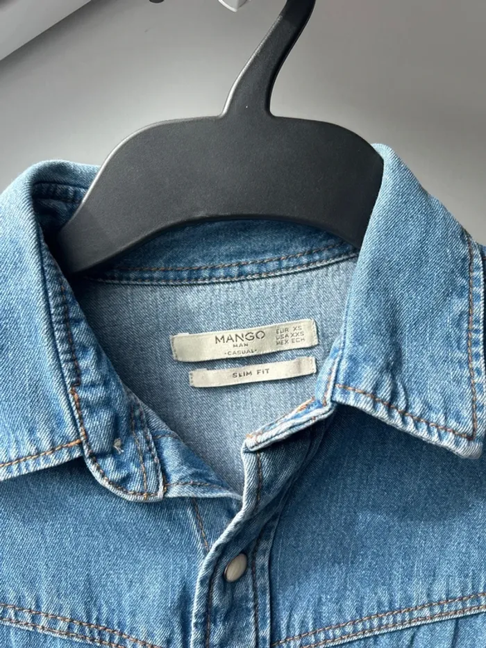 Chemise en jean Mango taille XS homme - photo numéro 2