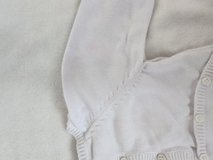 Jolie combinaison en maille blanche 6 mois DPAM - photo numéro 4