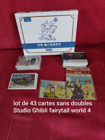 Lot de 43 cartes studio ghibli