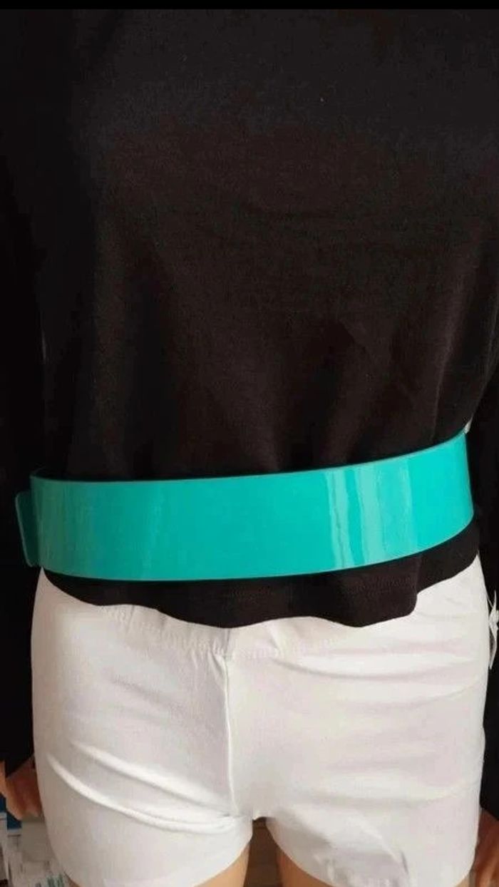 A ne pas rater ceinture bleu brillante 90 cm - photo numéro 5