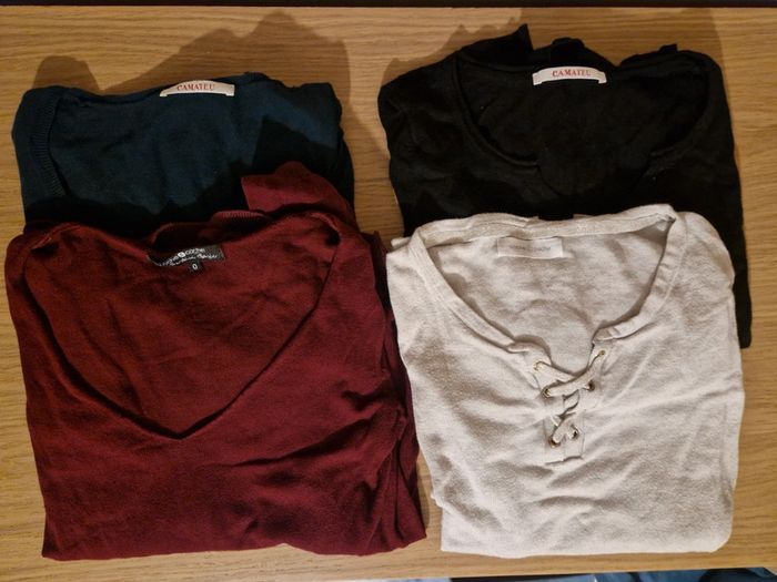 Lot de 4 pulls XS