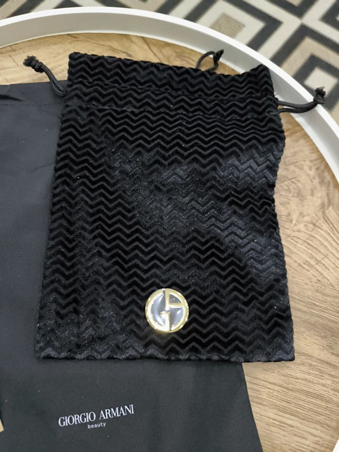 Pochette plate noir Giorgio Armani beauty neuve - photo numéro 2