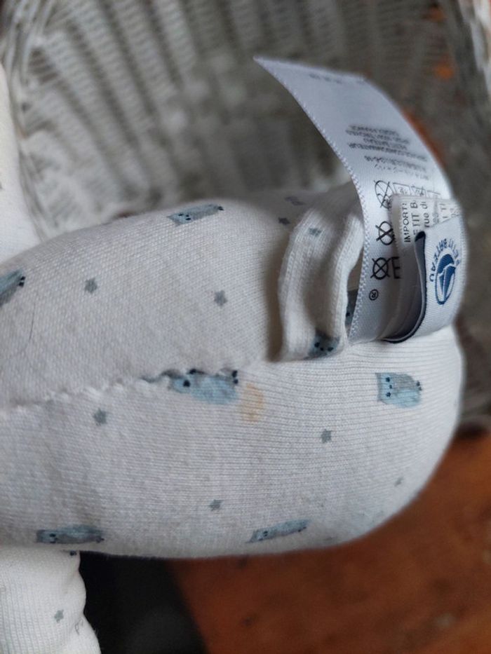 Doudou chat imprimé hiboux Petit Bateau - photo numéro 3