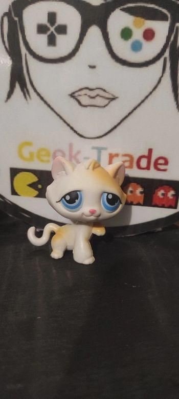 Littlest Petshop Lps Pet Shop Authentic Hasbro Tabby Cat  Chat Gouttière 52