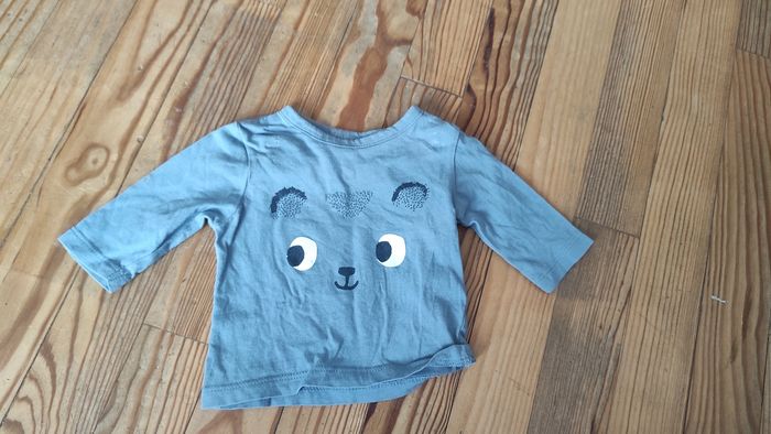 Tee shirt manches longues, bébé garçon, 1 mois