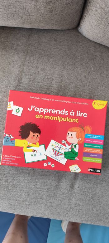 Jeu apprendre à lire en manipulant