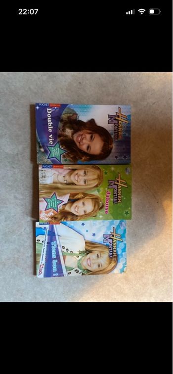 Lot de 3 livres Hanna Montana 
