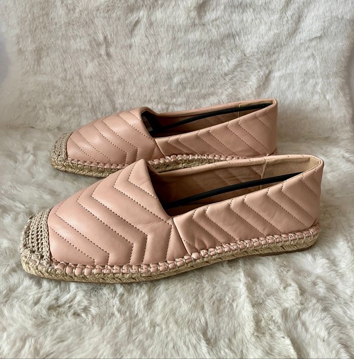 Espadrilles nudes, roses pales en simili cuir 41 - photo numéro 3