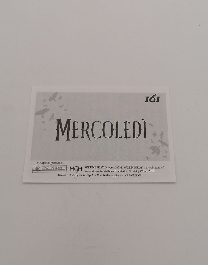 Panini sticker Mercredi n°161. - photo numéro 3